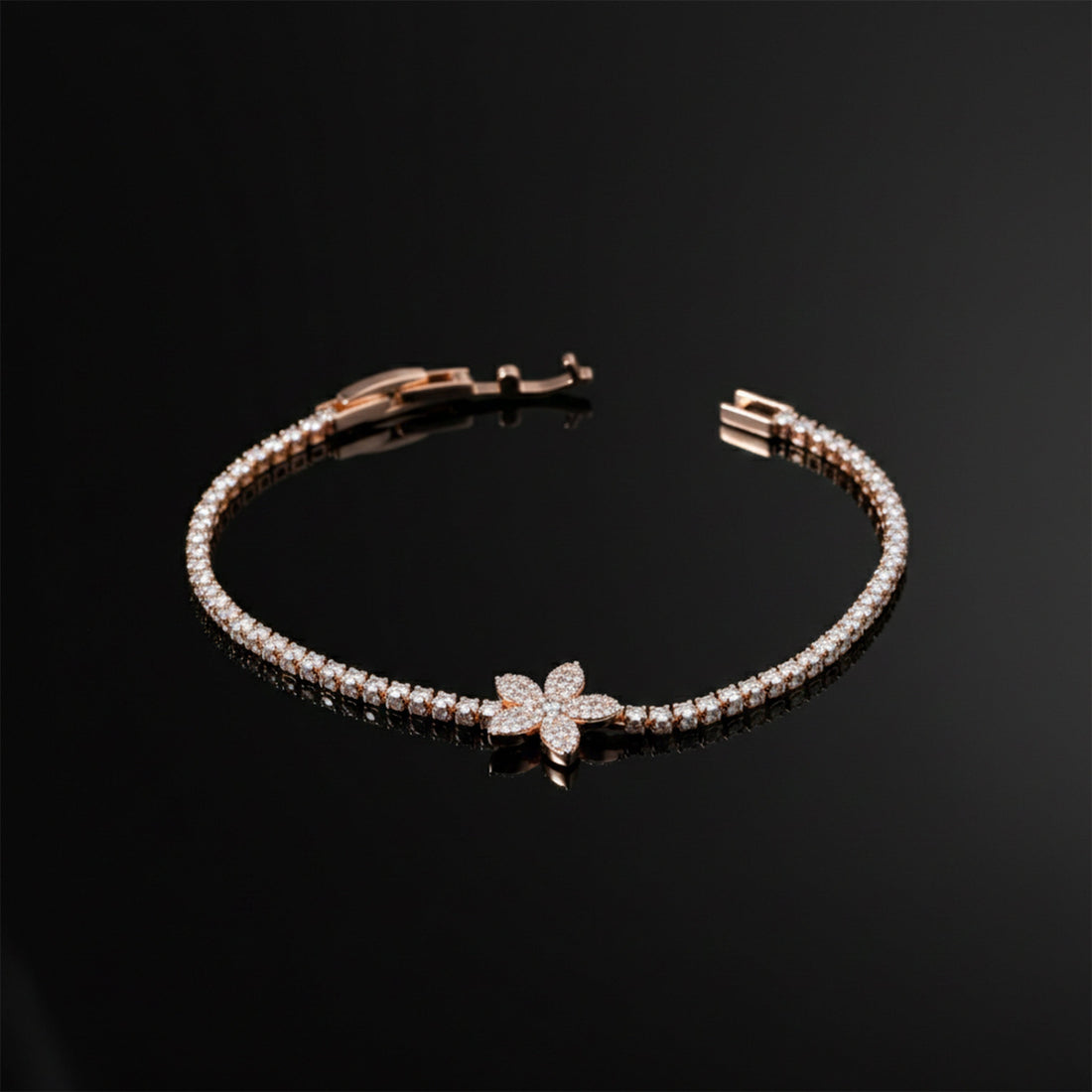 Flora Royale Diamond Tennis Bracelet”