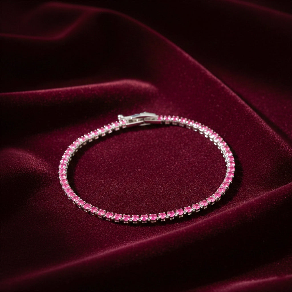 Ruby Radiance Luxe Tennis Bracelet