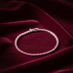 Ruby Radiance Luxe Tennis Bracelet