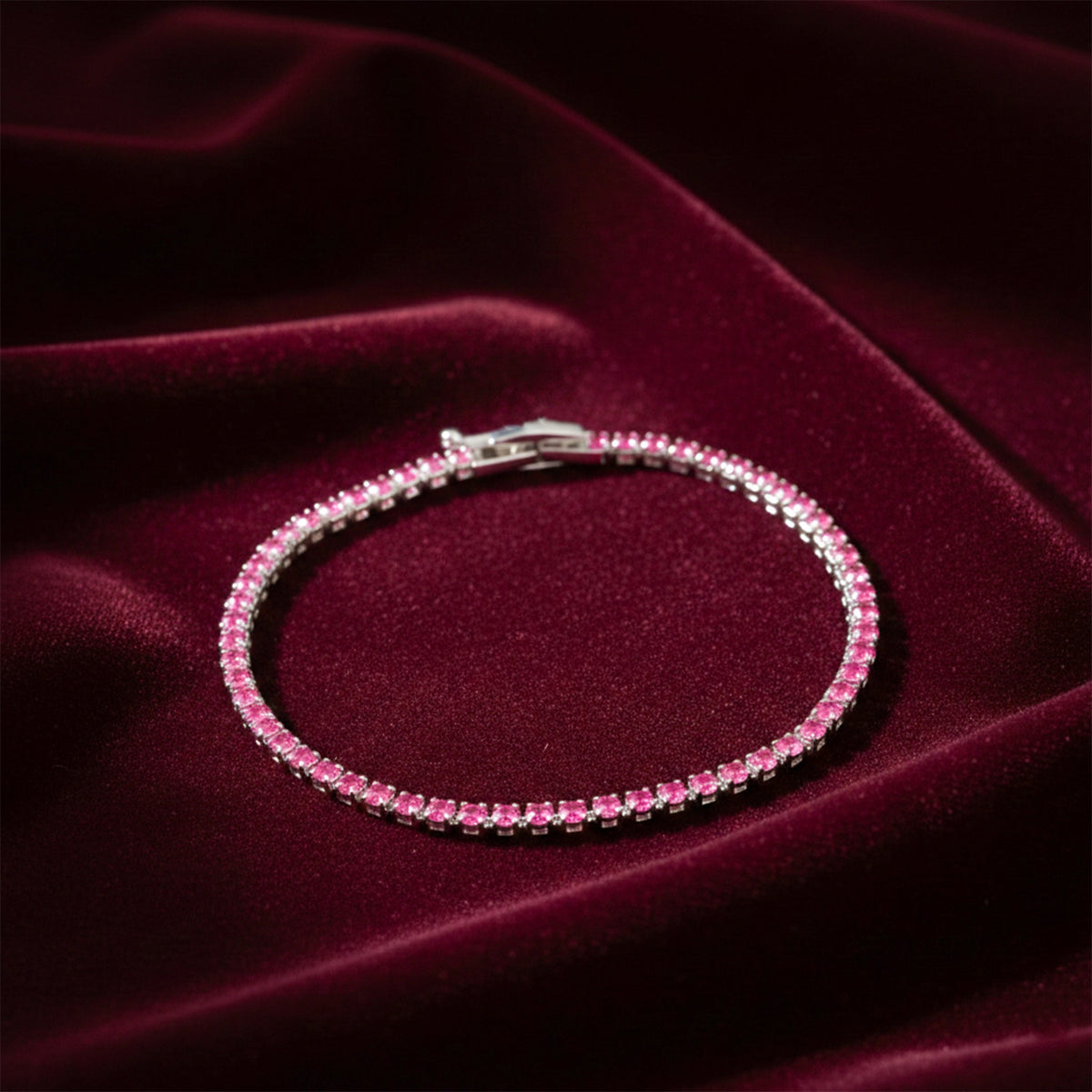 Ruby Radiance Luxe Tennis Bracelet
