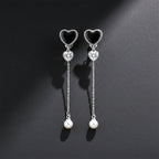 Obsidian Love Pearl Drops