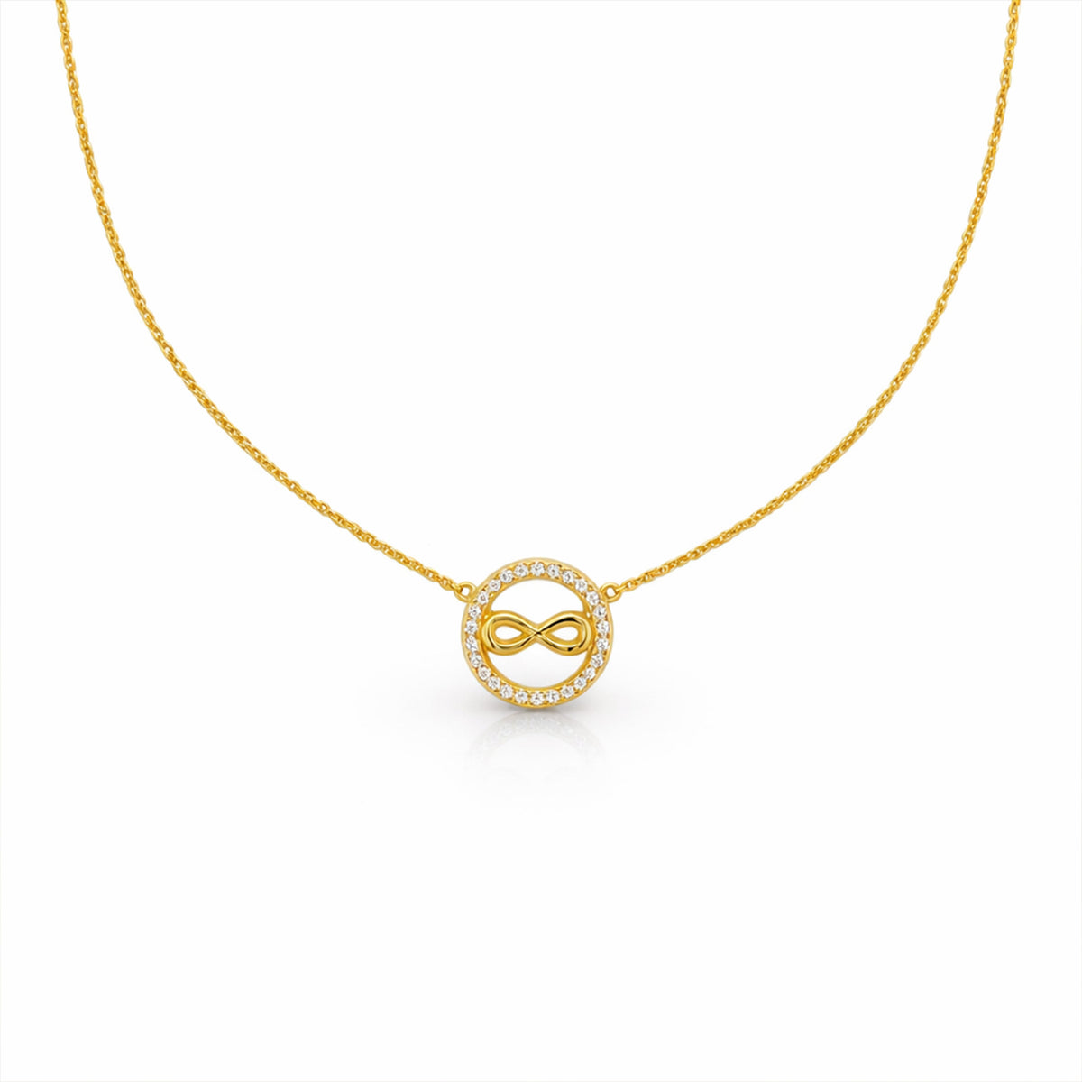 Elegant Gold Infinity Necklace