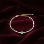 Zenvy Emerald Luxe Chain Bracelet