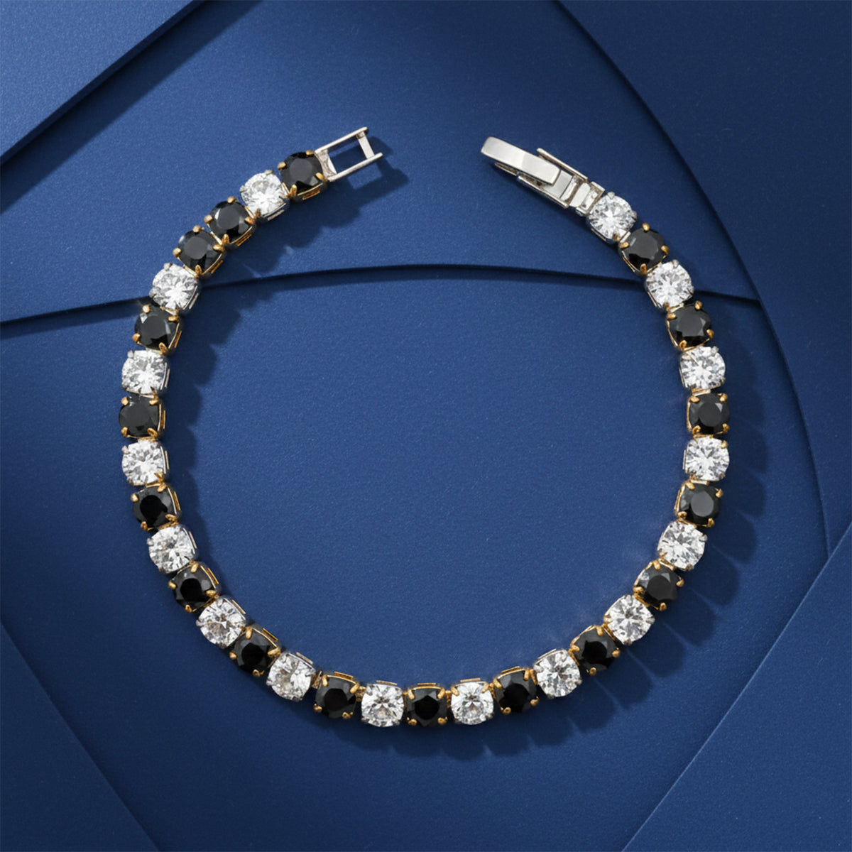 Noir Diamond Elegance Tennis Bracelet
