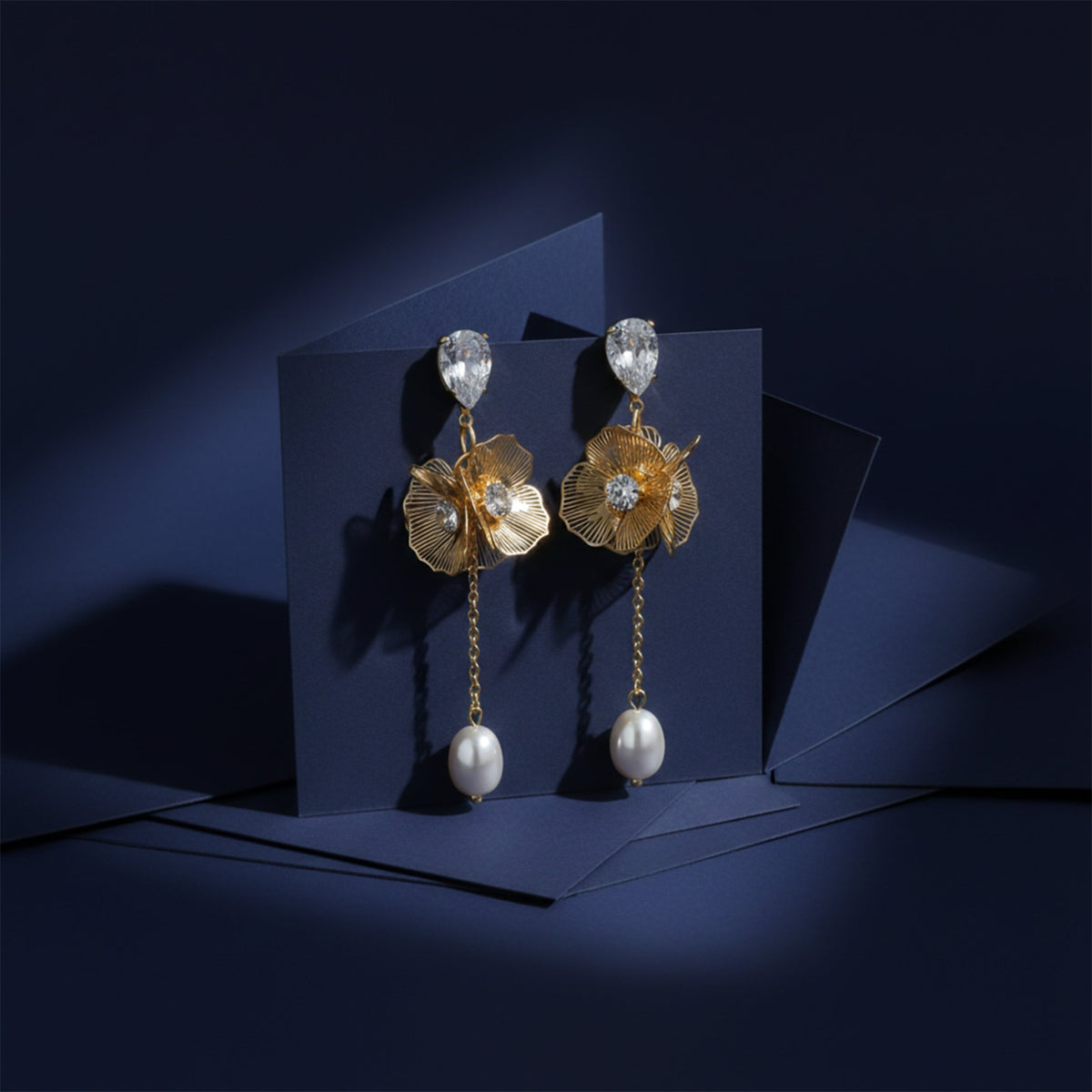 Ethereal Floral Drops Earrings