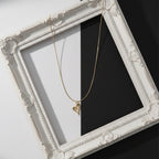 Romantic Gold Heart Pendant Necklace