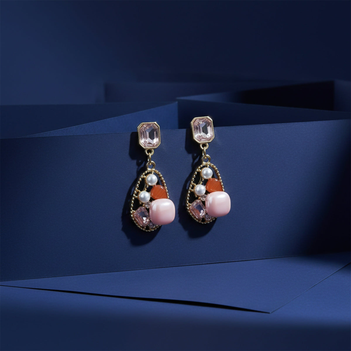 Pink Luxe Charm Earrings