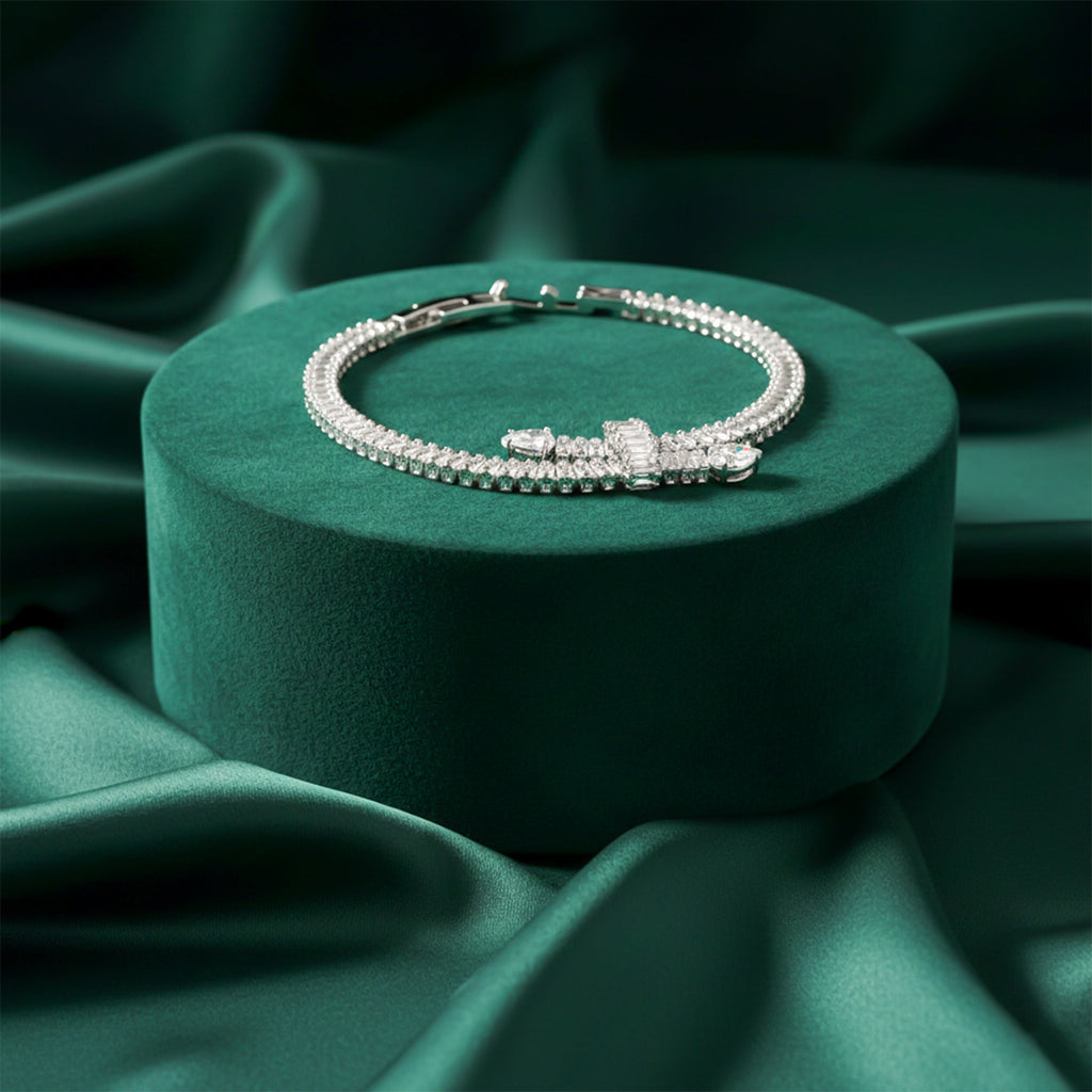 Aurielle Crystal Baguette Bracelet