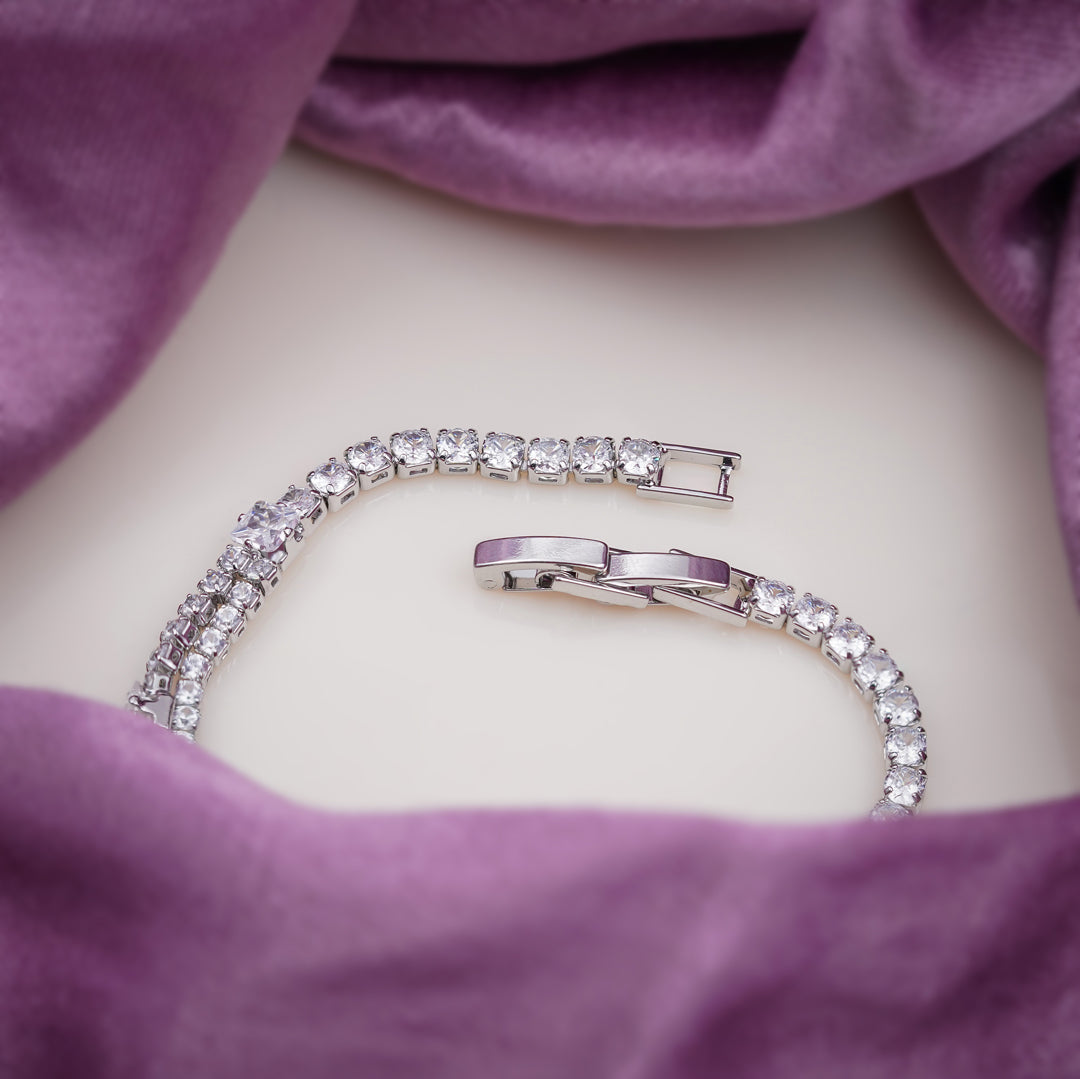 Royal Ice Diamond Tennis Bracelet