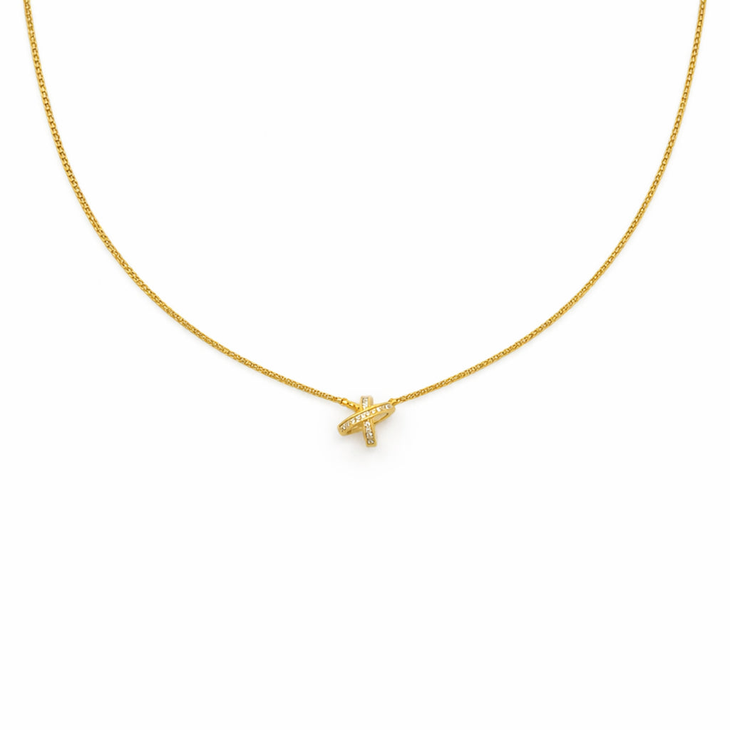 Infinity Cross Diamond Necklace