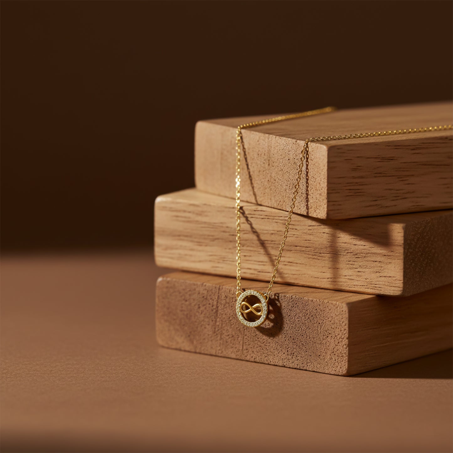 Elegant Gold Infinity Necklace