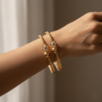 Floral Stone Kada Bangles