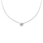 Infinity Cross Diamond Silver Necklace