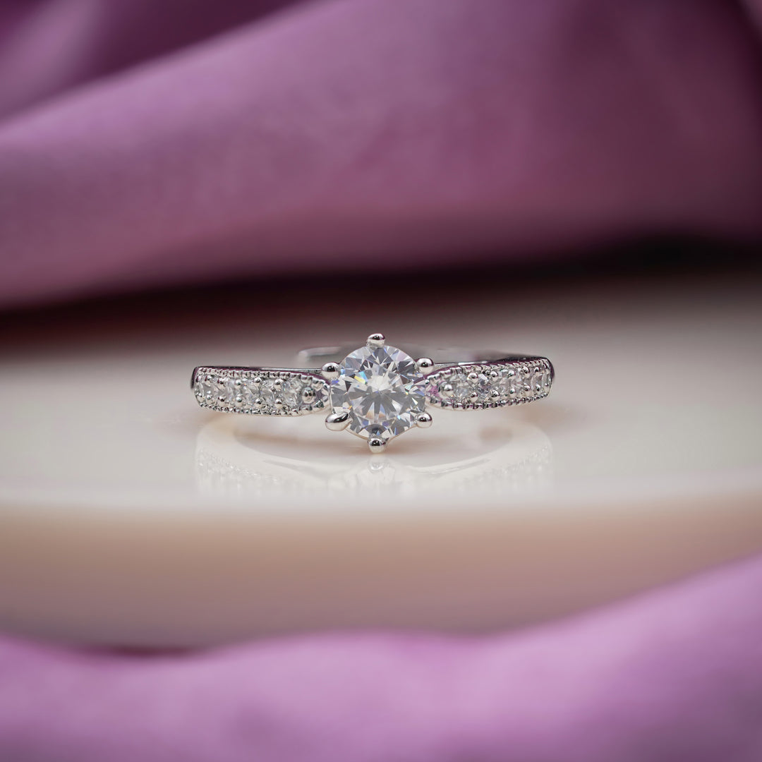 Eternal Glow Solitaire Ring