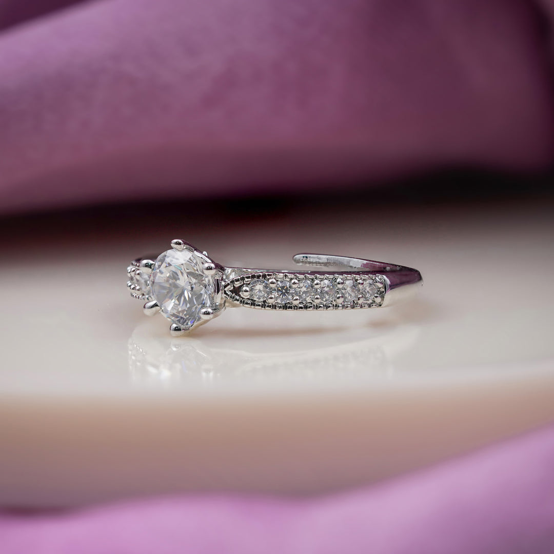 Eternal Glow Solitaire Ring