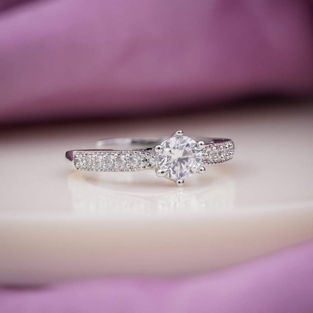 Eternal Glow Solitaire Ring