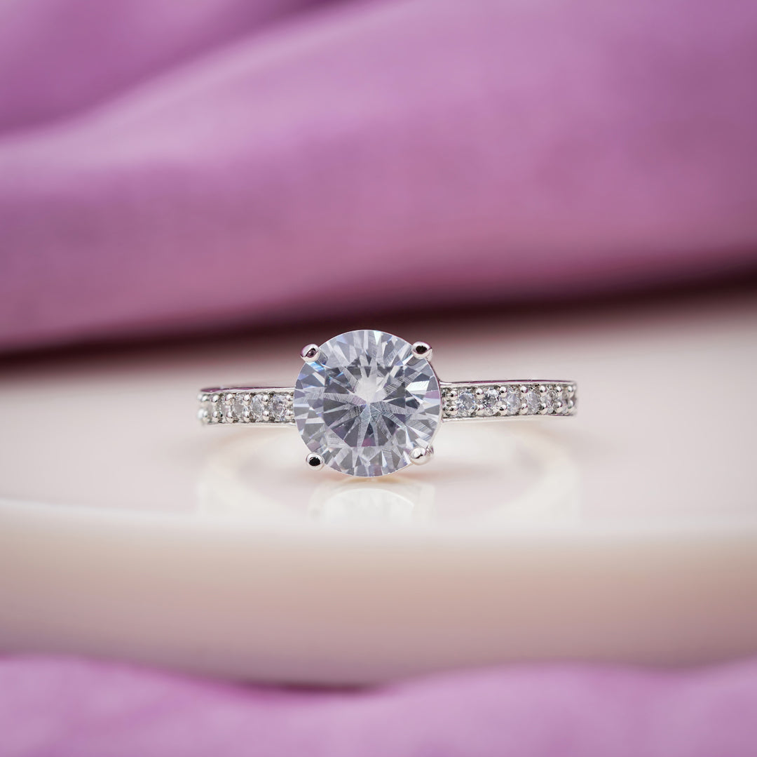 Classic Round Solitaire Diamond Ring