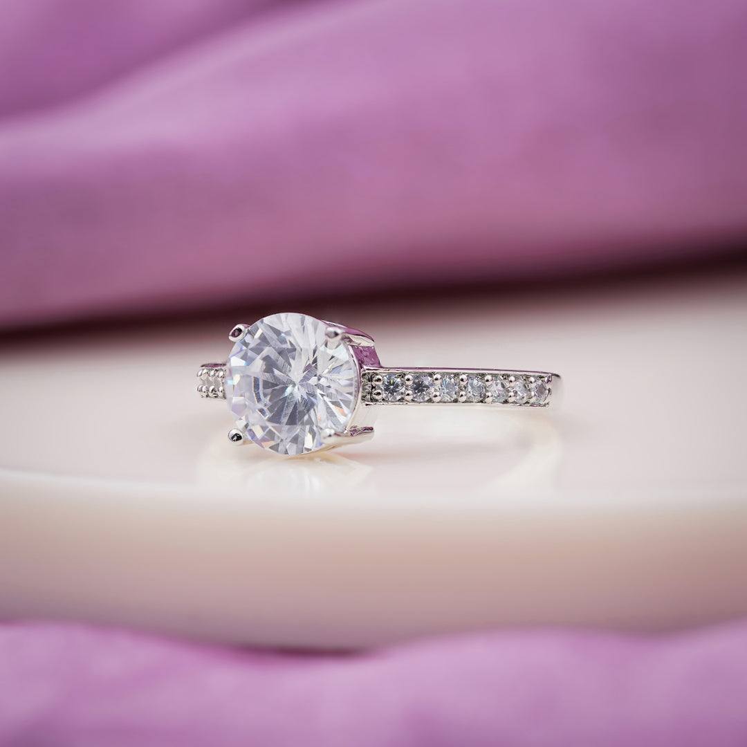 Classic Round Solitaire Diamond Ring