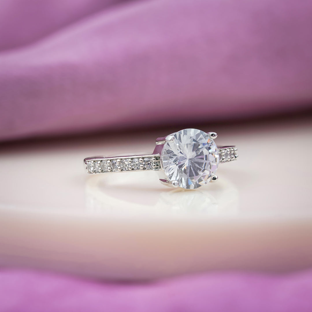 Classic Round Solitaire Diamond Ring