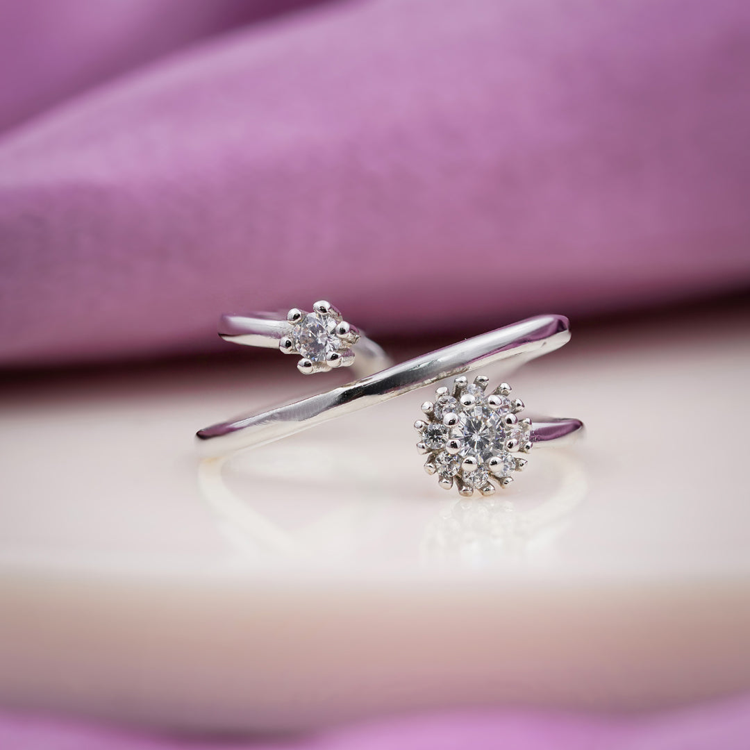 Royal Bloom Open Diamond Ring