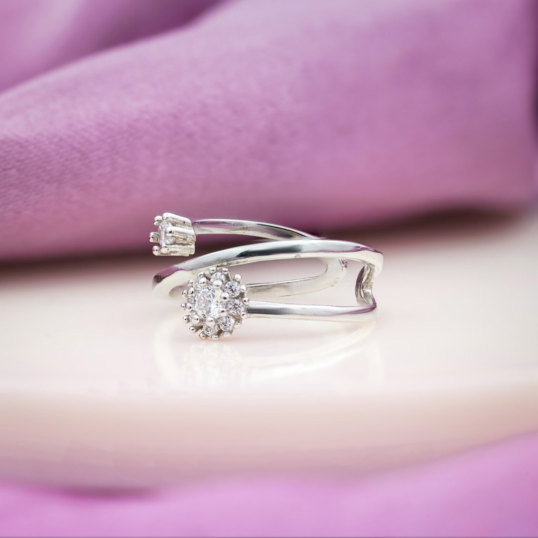 Royal Bloom Open Diamond Ring