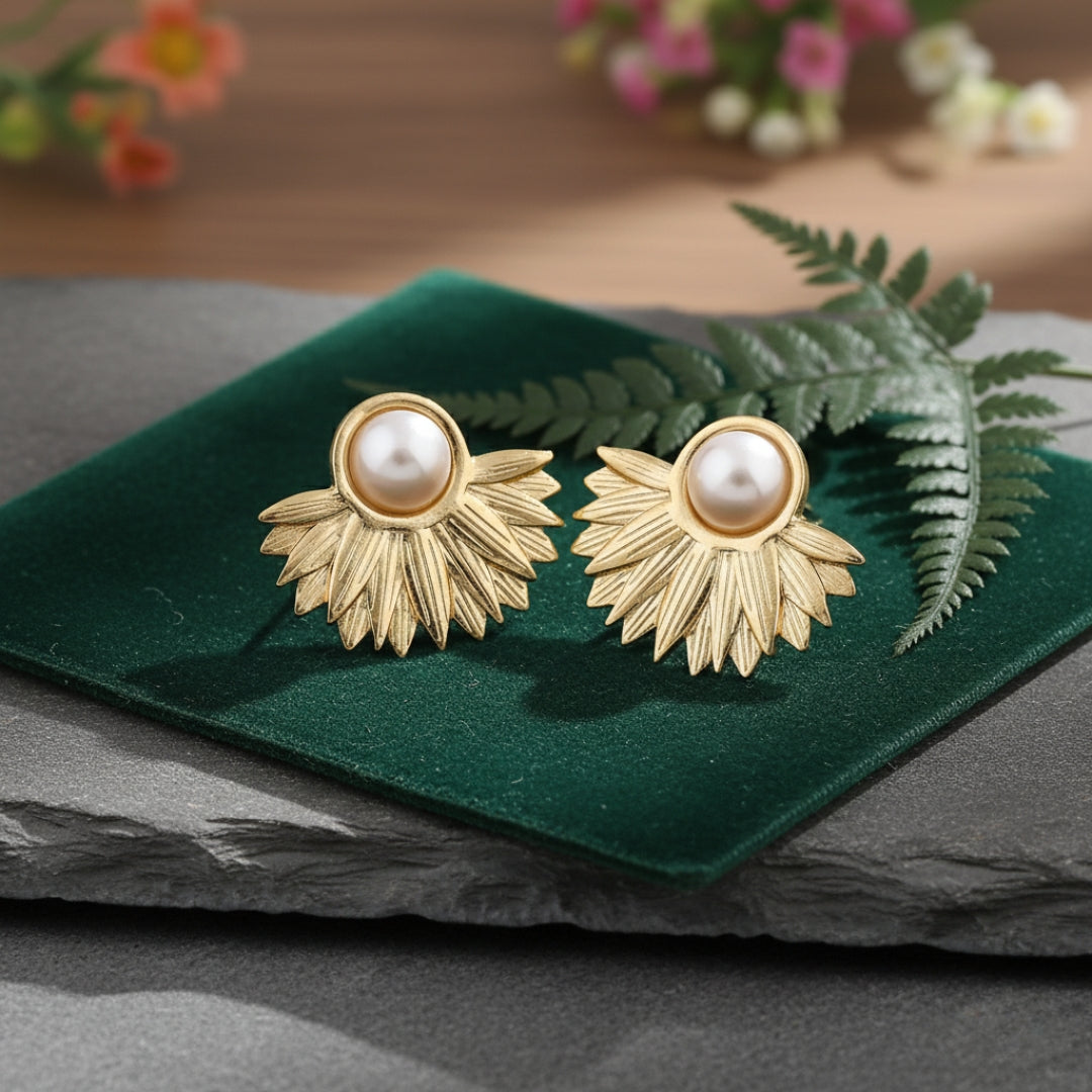 Pearl Hoop Earrings