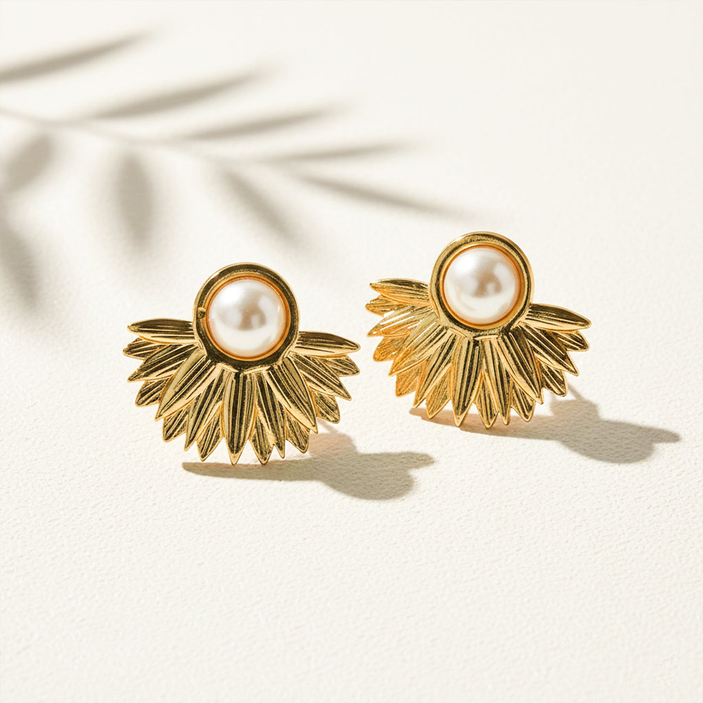 Pearl Hoop Earrings