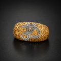 Divine Om Gold Ring