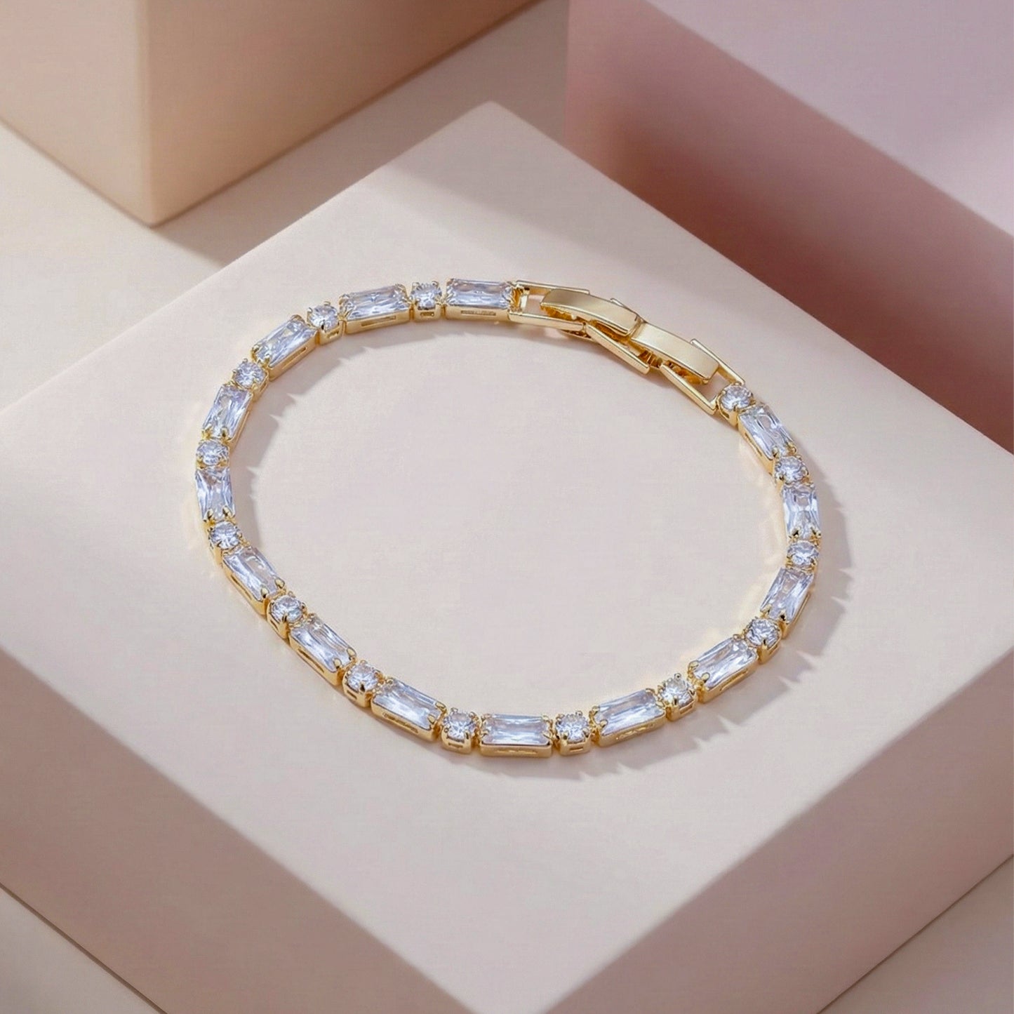LuxeLine Tennis Bracelet