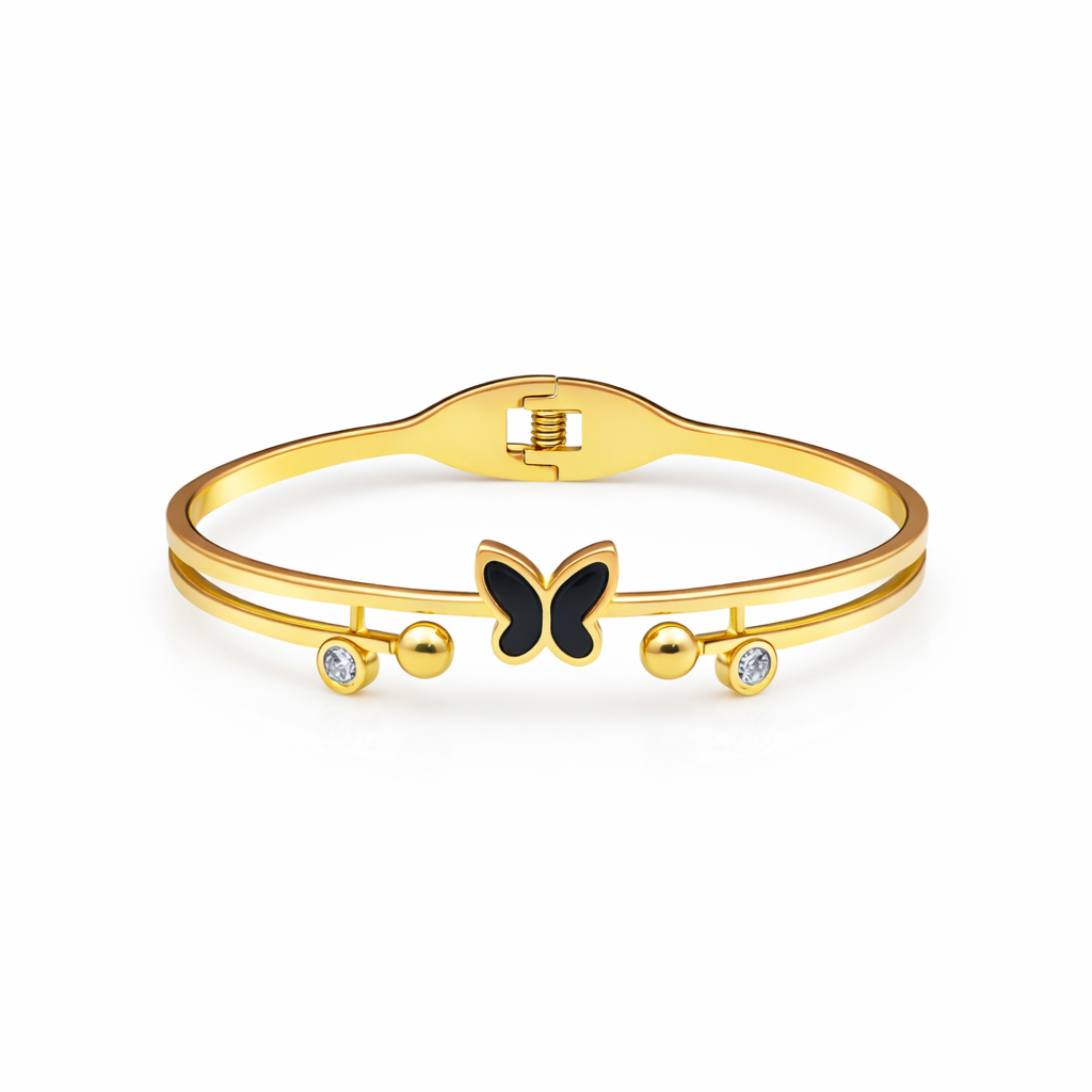 Elegant Butterfly Crystal Kada