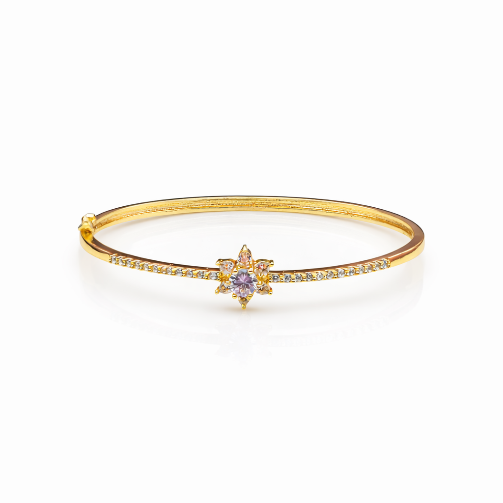 Elite Floral Spark Gold Kada