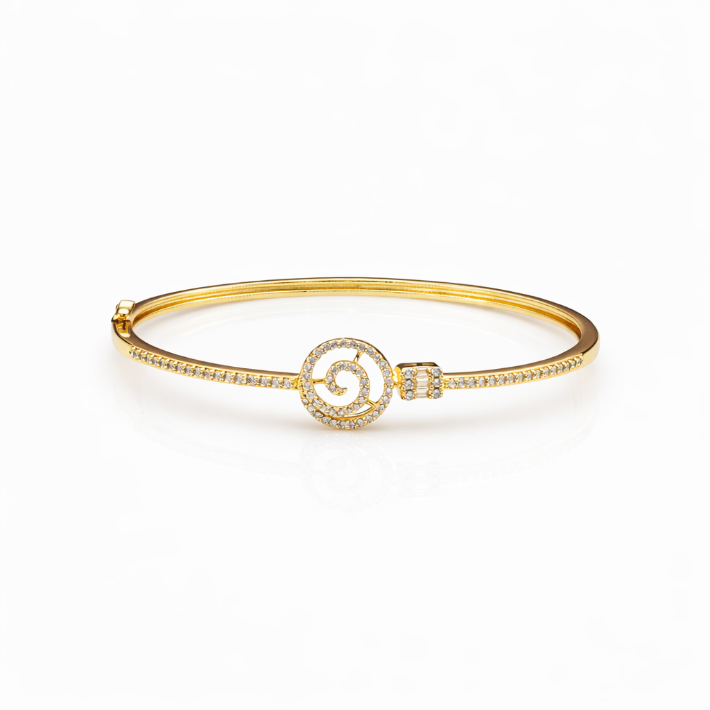Royal Swirl Diamond Kada