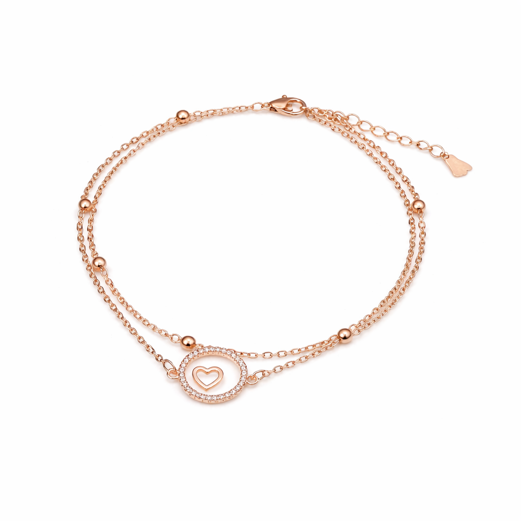 LuxeLove Heart Anklet