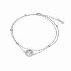 Celestial Tree of Life Silver Anklet