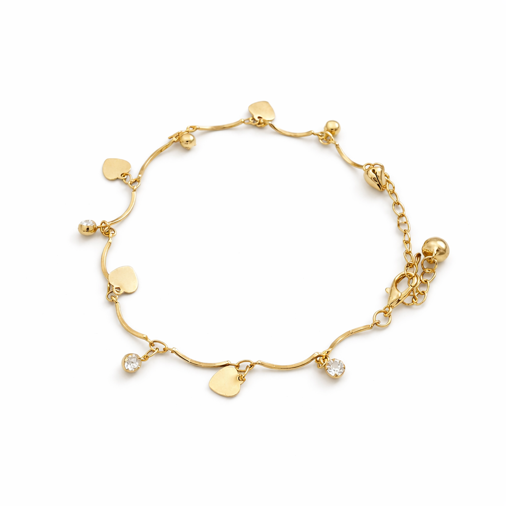 Amoura Gold Heart Anklet