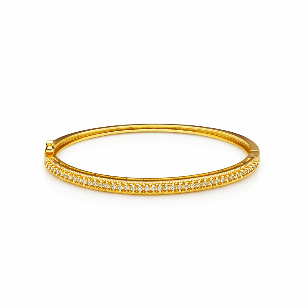 Grace Shine Diamond Gold Kada