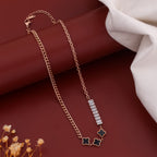 Clover Black Necklace