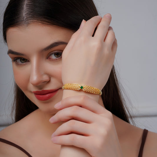 Velora Emerald Crown Kada