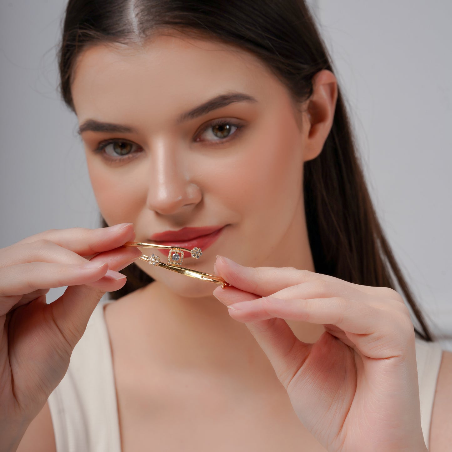 Aurora Spark Diamond Cuff Bracelet