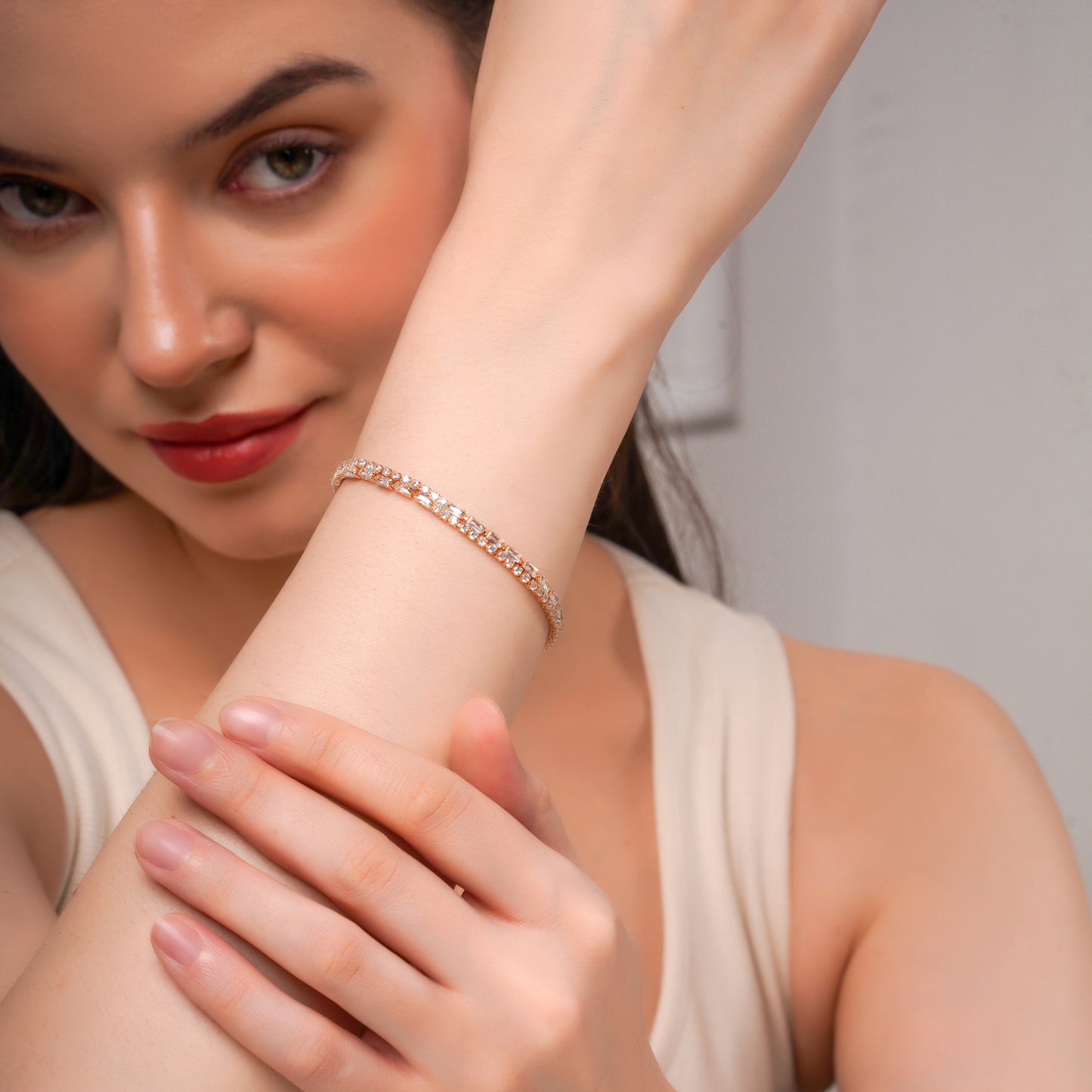 Baguette Diamond Tennis Bracelet