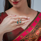 Veloura Emerald Glow Drop Earrings