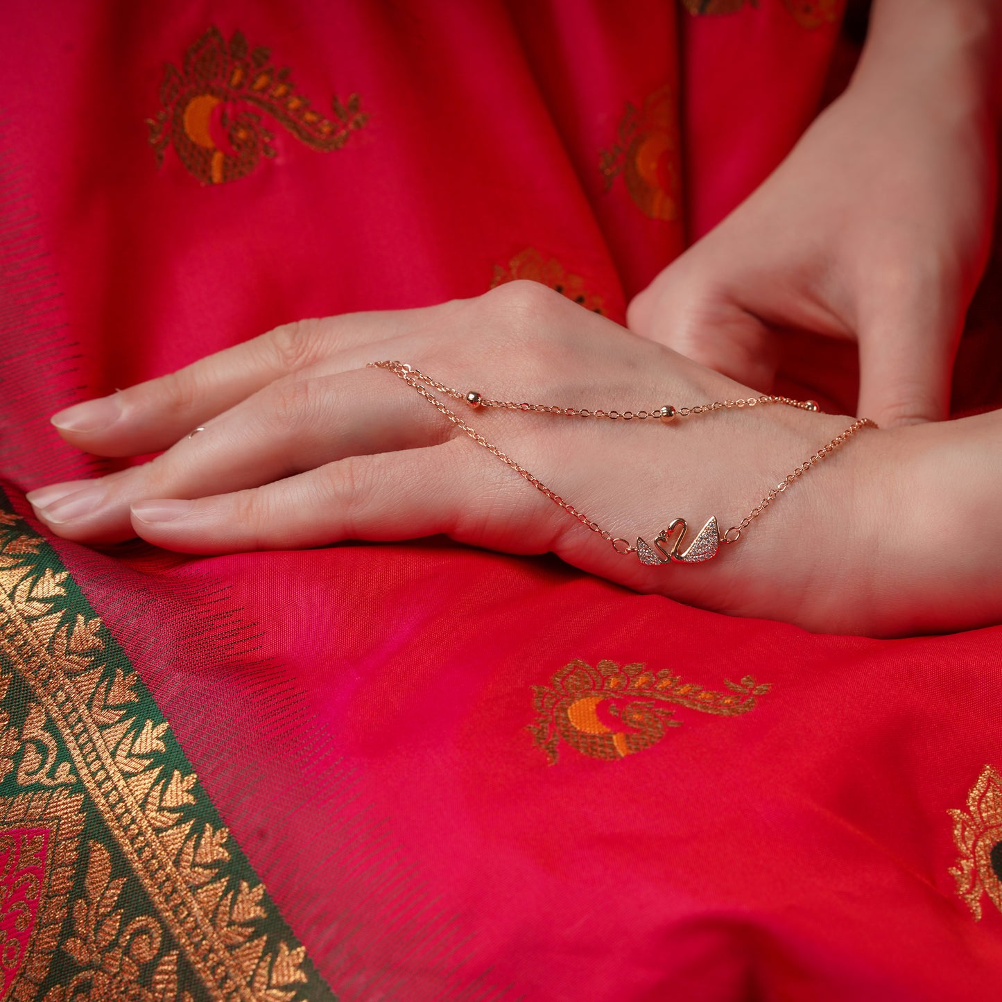 Luxe Crystal Love Anklet