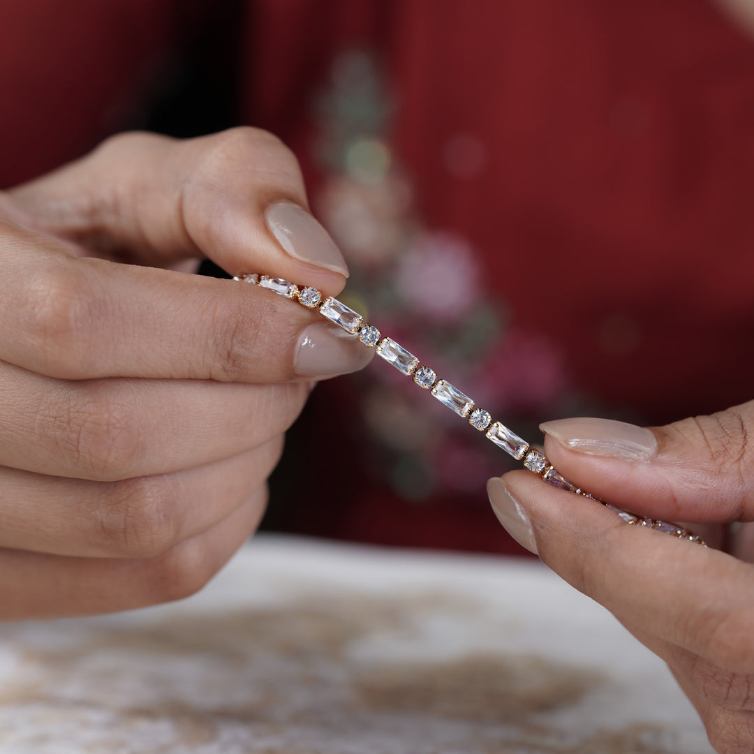 LuxeLine Tennis Bracelet