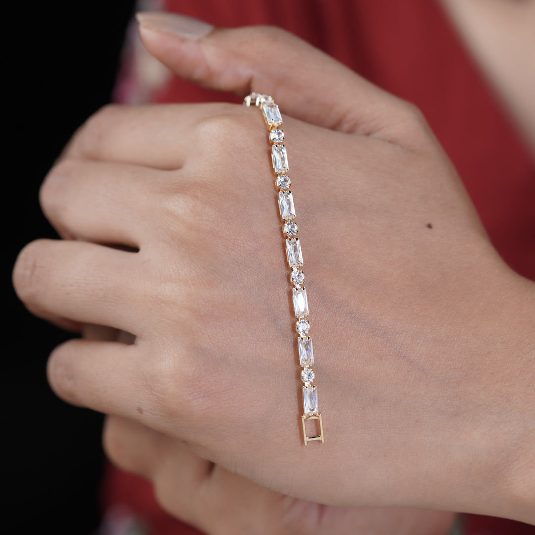 LuxeLine Tennis Bracelet