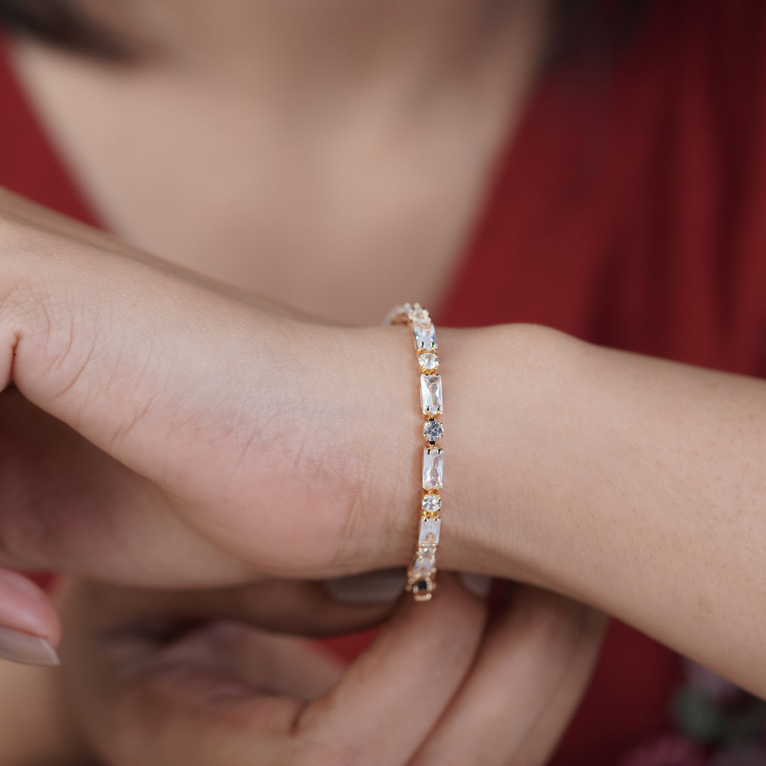 LuxeLine Tennis Bracelet