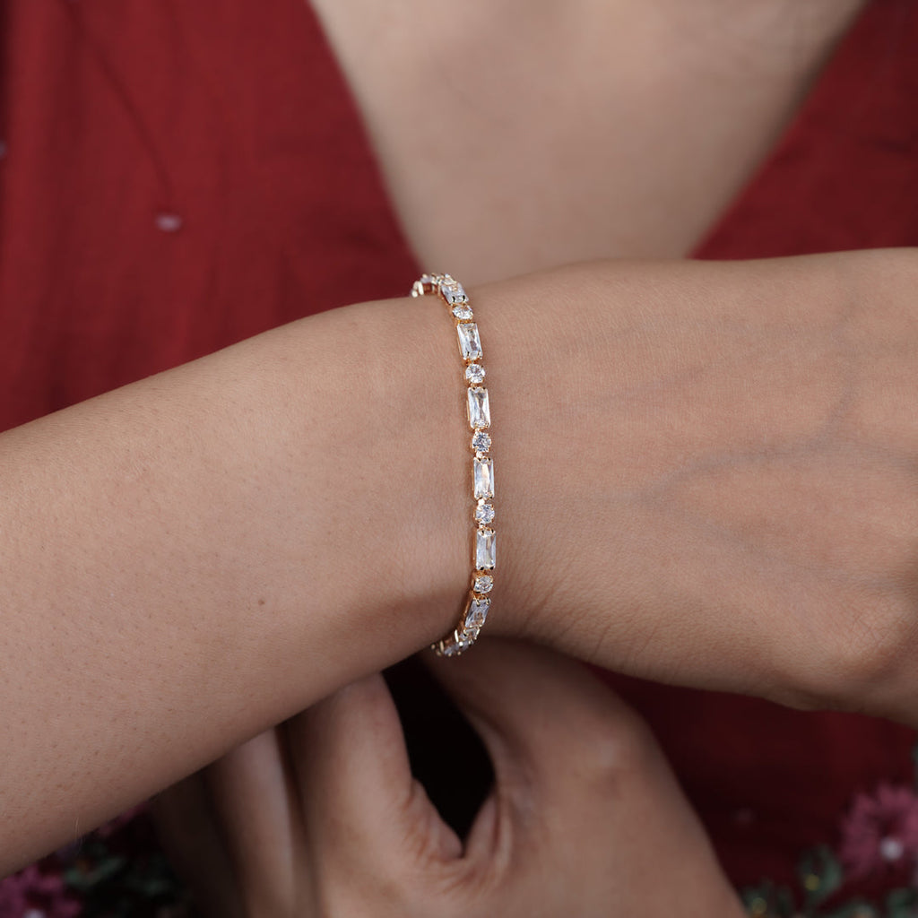 LuxeLine Tennis Bracelet