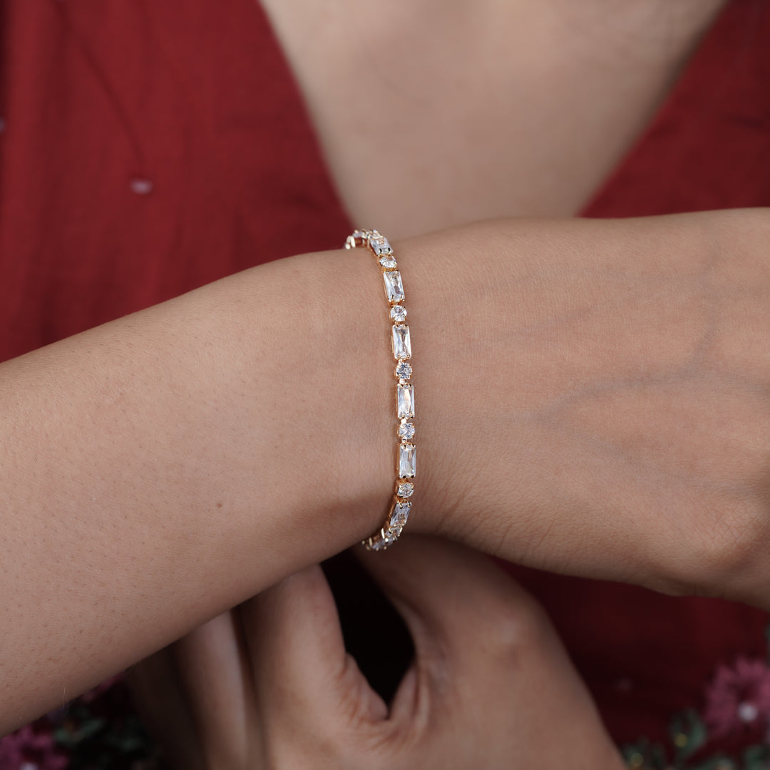 LuxeLine Tennis Bracelet