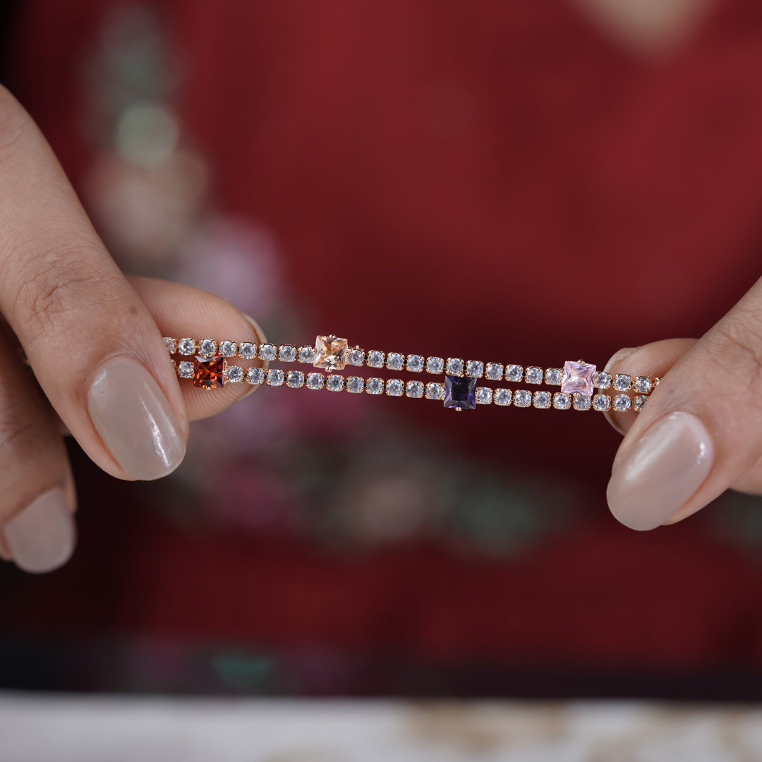 Luxury Rainbow Tennis Bracelet