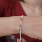 Opulenza Rose Gold Baguette Bracelet