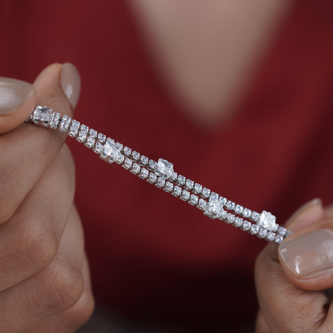 Royal Ice Diamond Tennis Bracelet